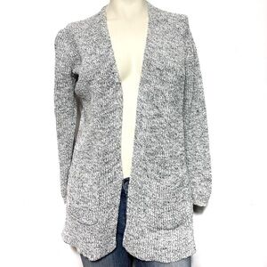 Madewell grey knit cardigan sweater